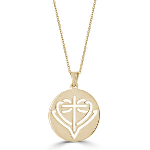 Open image in slideshow, Round Cut-Out HopeStrong® Pendant
